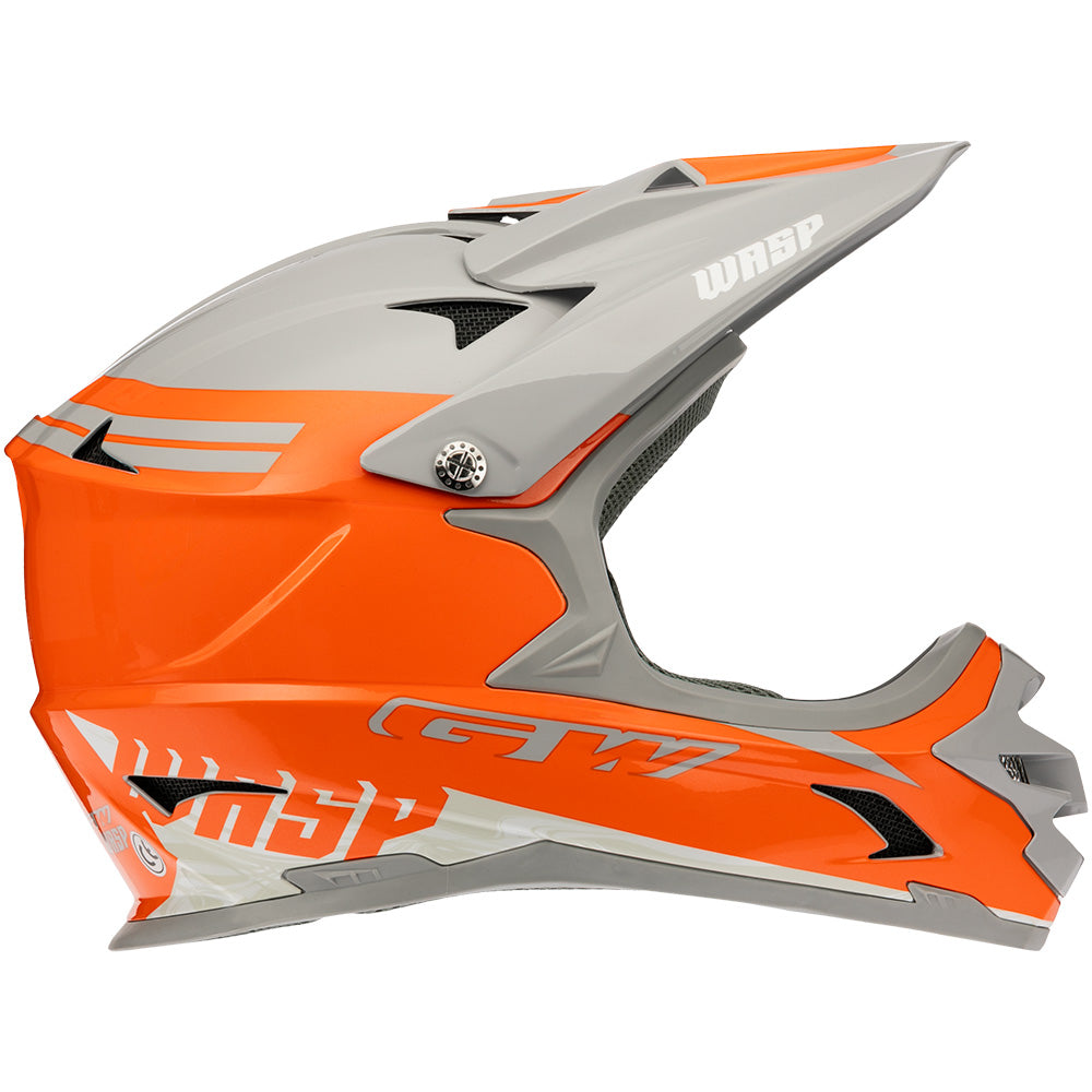 Casco Wasp Naranja Lust - Gris Dark