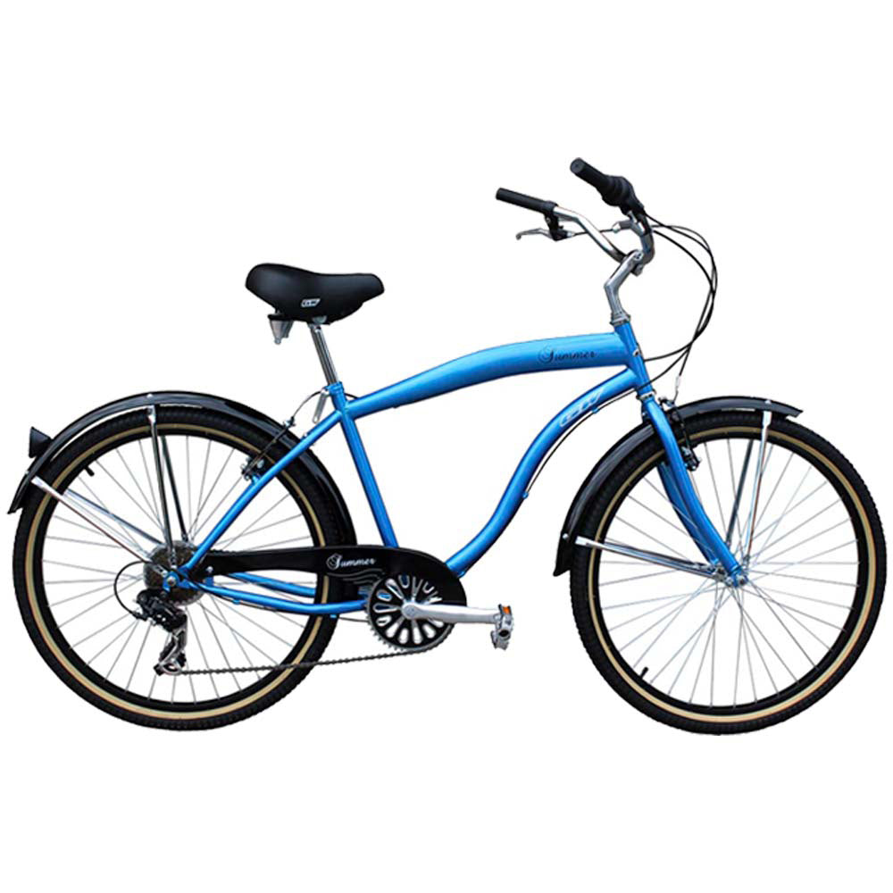 Bicicleta Playera 7V Summer Boy 26 Azul Luster Mate