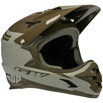 Casco Wasp Verde Militar -Gris Clear