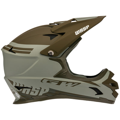 Casco Wasp Verde Militar -Gris Clear