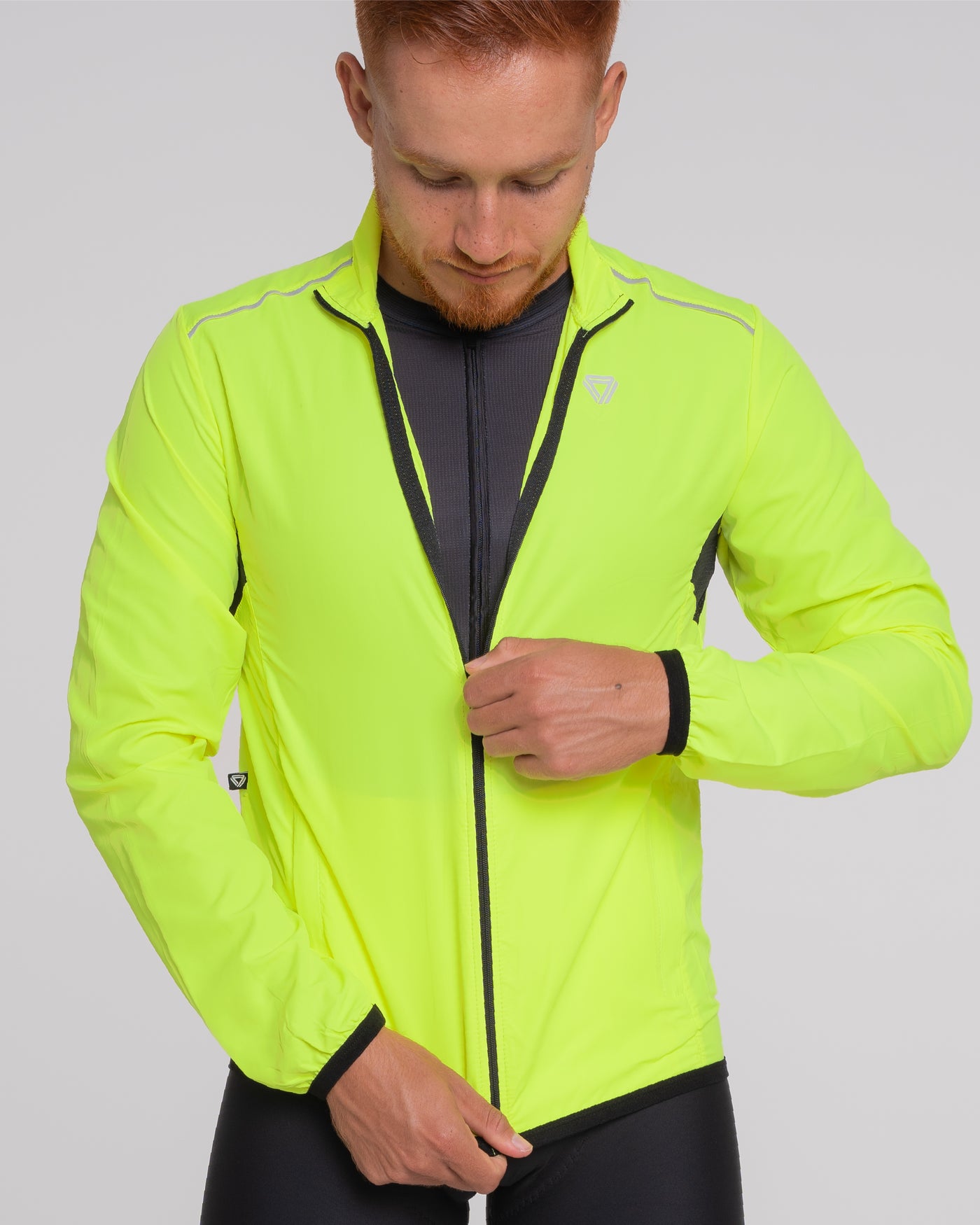 Chaqueta Cortavientos Break Amarillo Neón