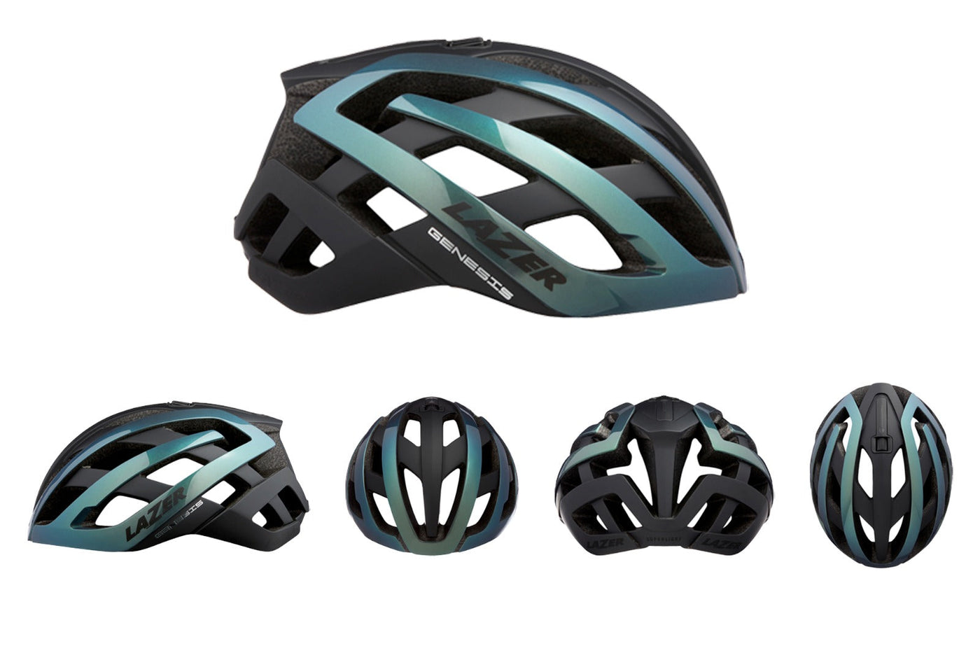 Casco Ruta Genesis Ce Blue Haze Lazer