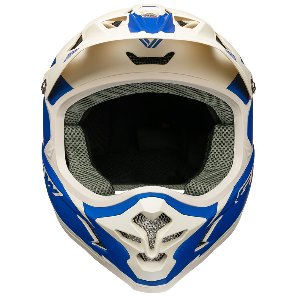 Casco Wasp Azul Petróleo-Blanco