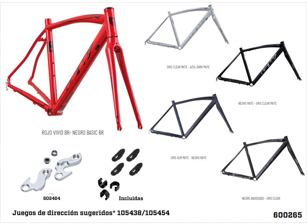 Kit Marco y Tenedor Ruta 700C Gavia Aluminio