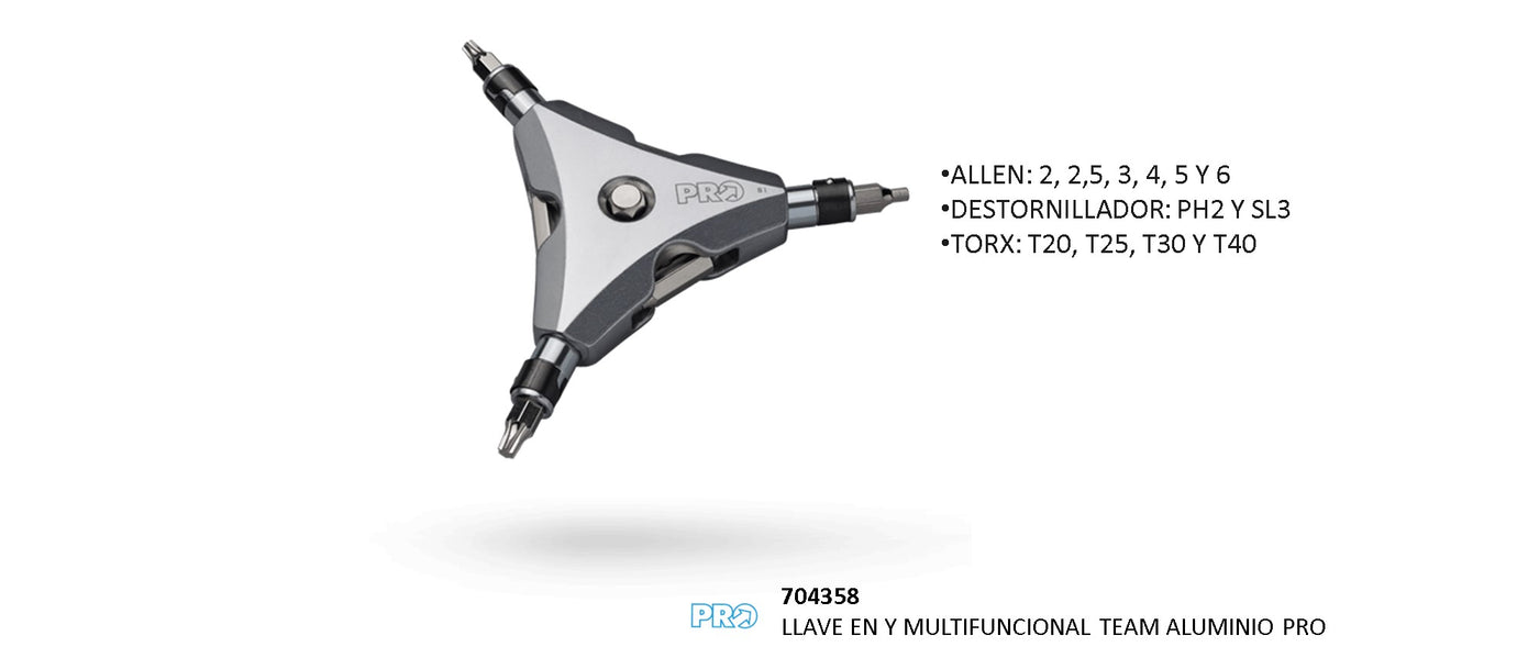 Llave Multifuncional PH1/2. SL4. T15/25/30 PRO