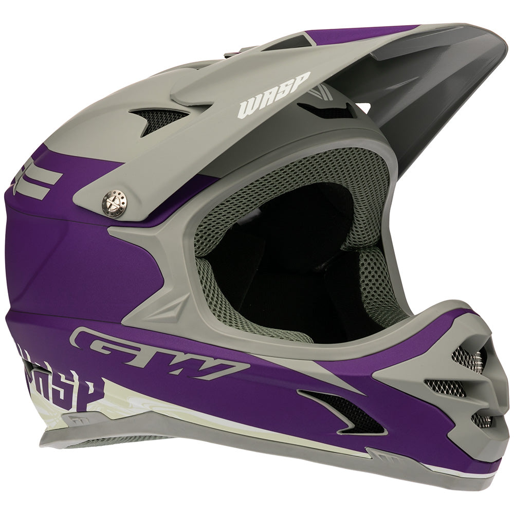 Casco Wasp Morado- Gris Dark