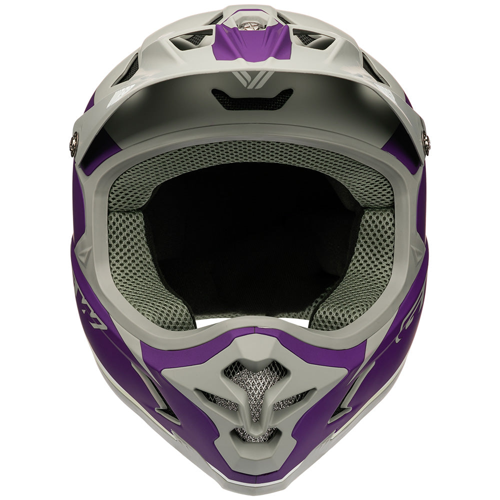 Casco Wasp Morado- Gris Dark