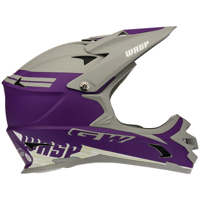 Casco Wasp Morado- Gris Dark