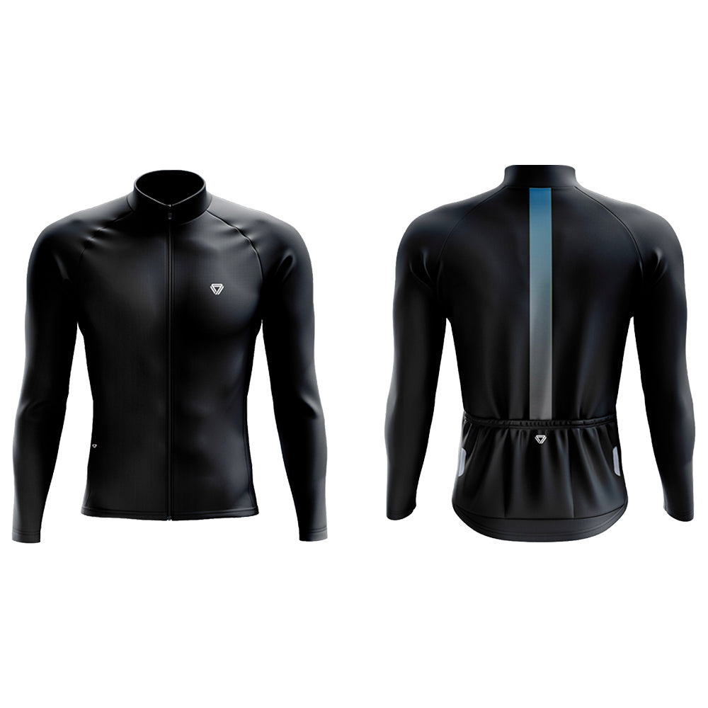 Camiseta Manga Larga Fade Negro Azul