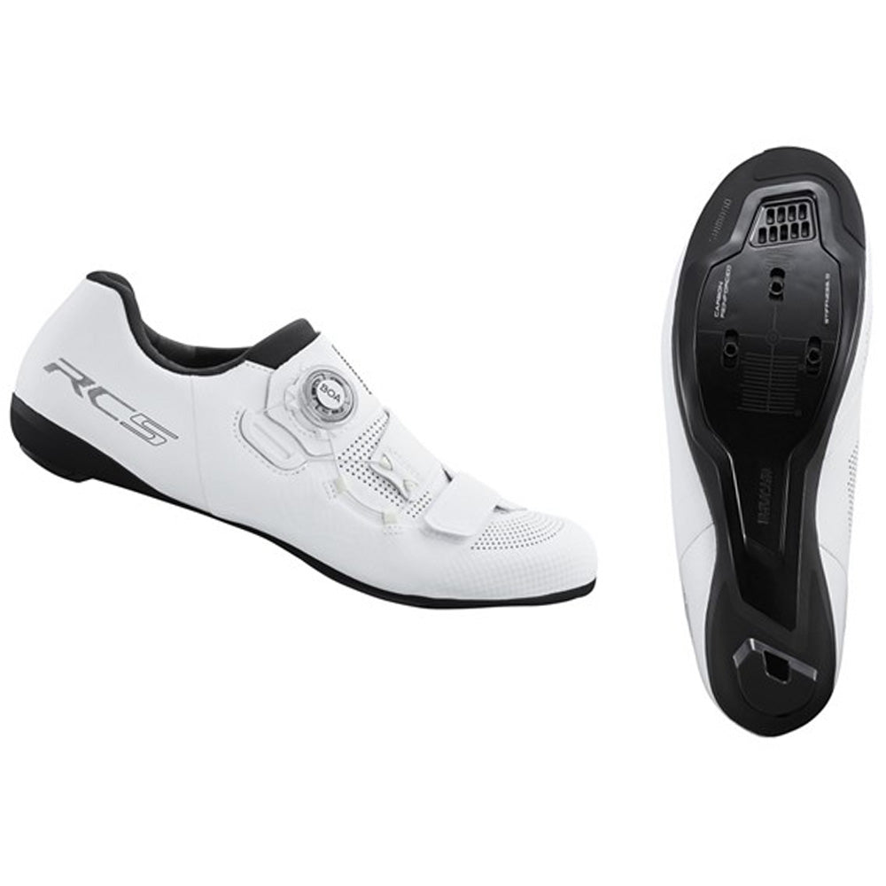Zapatillas de Ruta Mujer Blanca RC500, Ciclismo