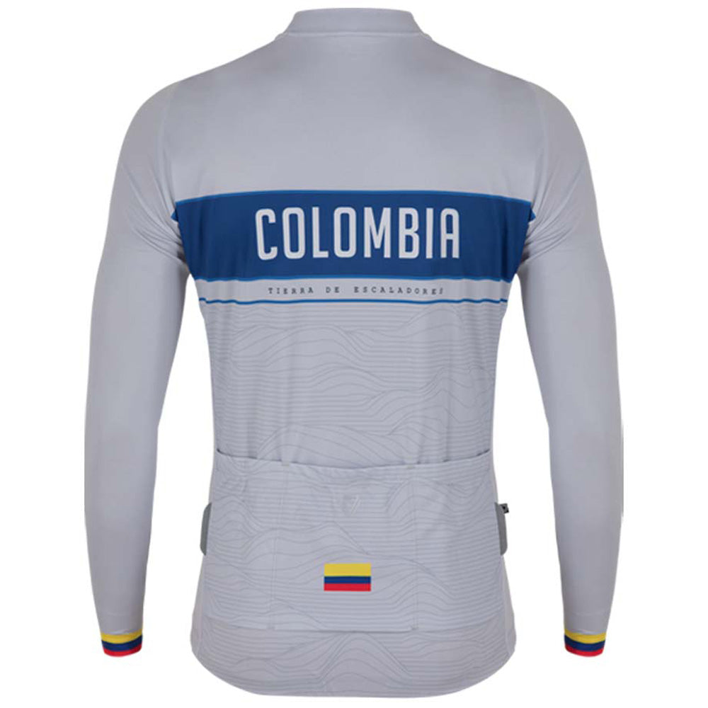Camiseta Manga Larga Colombia Gris