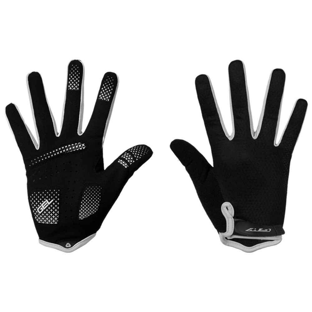 Guantes Largos Shell Negro Blanco