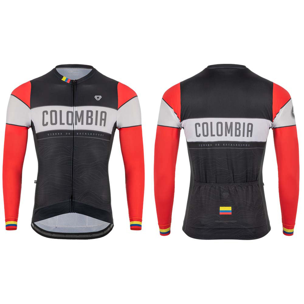 Camiseta Manga Larga Colombia Red Ciclismo GW Bicycles